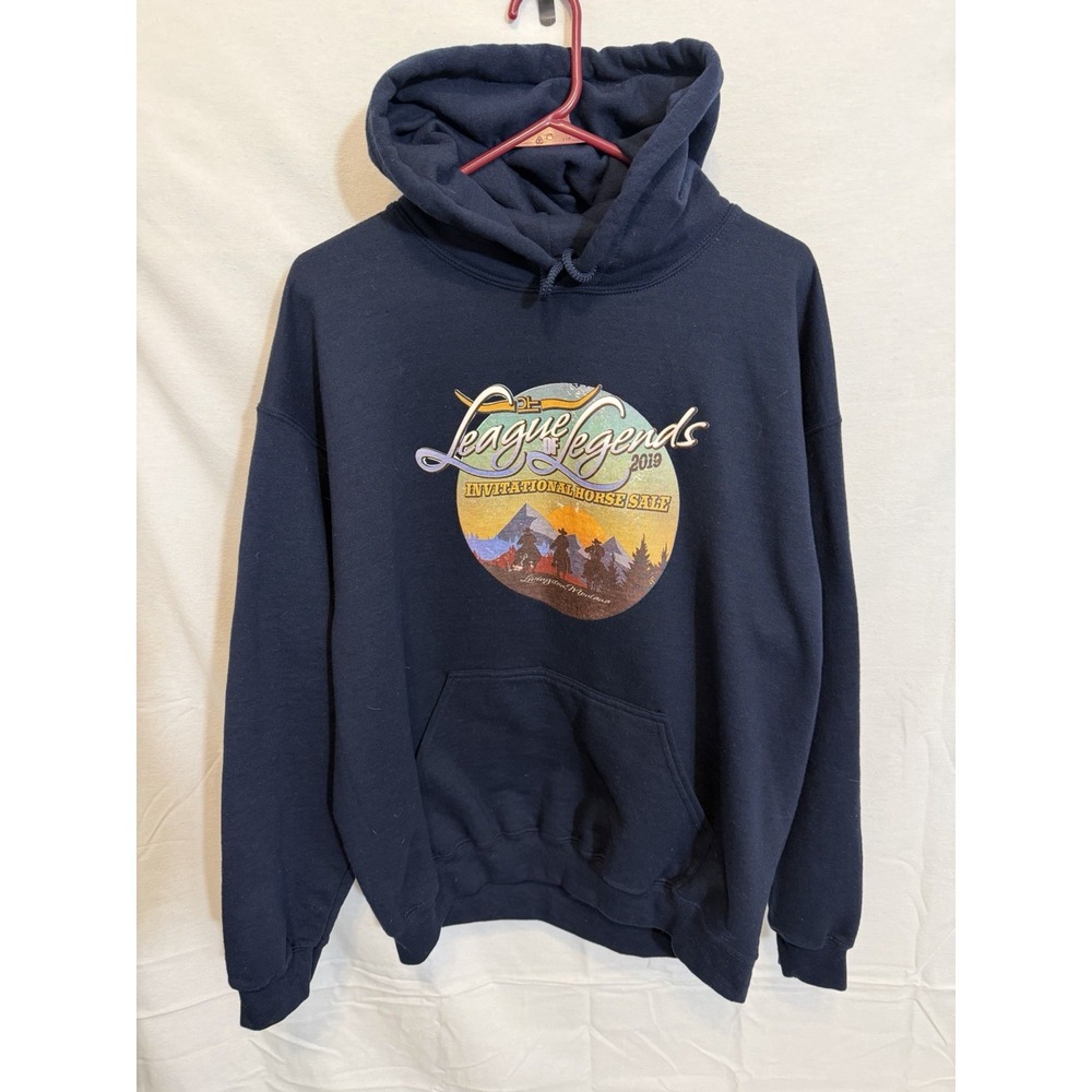 2019 League Of Legends Horse Sale Montana Graphic Hoodie Western Rodeo Size L